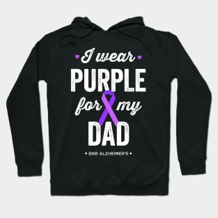 I Wear Purple For My Dad Alzheimer's Awareness Hoodie